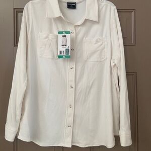 32 Degrees Ladies' Super Soft Fleece Button Up Shirt